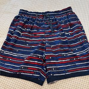 Men's Nike USA Starry Striped Swim Shorts Navy, Red, White